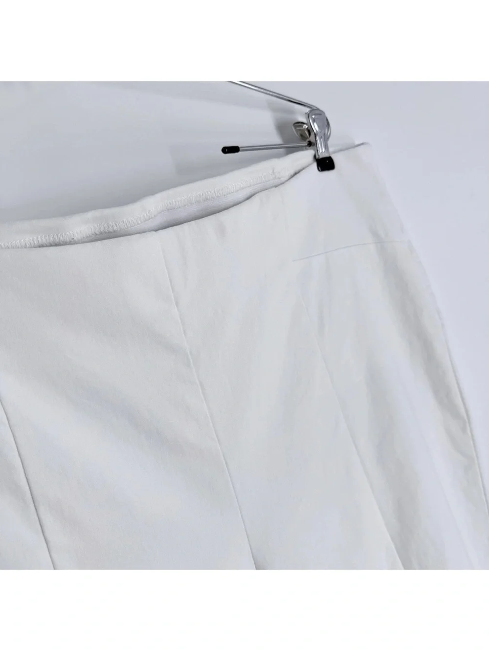 Chicos So Slimming Brigitte Ankle Pants Size 3 White Stretch Classic Womens 16